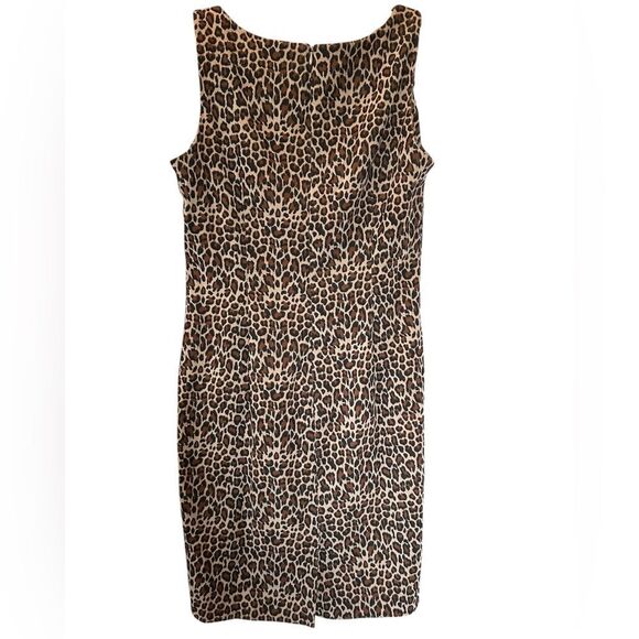 Vintage Clues Collections Mobwife Leopard Sleeveless Shift Jumper 10 - Picture 2 of 11